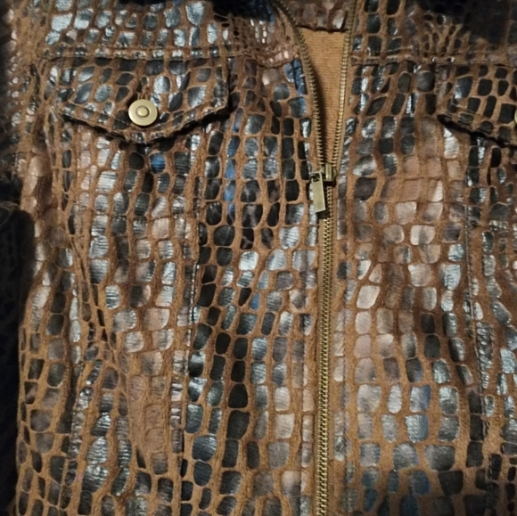 Ruby Rd. Large Petite Animal Print Jacket. - Picture 2 of 6